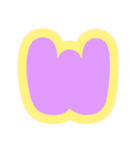 カラフル♡アルファベット＆数字（個別スタンプ：23）