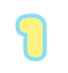 カラフル♡アルファベット＆数字（個別スタンプ：27）