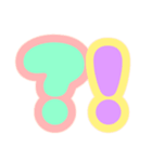 カラフル♡アルファベット＆数字（個別スタンプ：37）