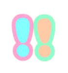 カラフル♡アルファベット＆数字（個別スタンプ：38）