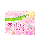 キラキラ動く♪水彩スタンプ（個別スタンプ：13）