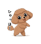 トイプーお気軽メッセージ 1（個別スタンプ：6）