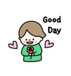 いい日な男の子（個別スタンプ：10）