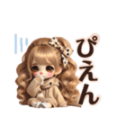毎日使えるゆるふわギャル♡(時々くまさん)（個別スタンプ：20）