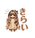 毎日使えるゆるふわギャル♡(時々くまさん)（個別スタンプ：25）