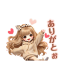 毎日使えるゆるふわギャル♡(時々くまさん)（個別スタンプ：29）