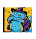 Cobalt Fluffy Wizard（個別スタンプ：9）