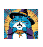 Cobalt Fluffy Wizard（個別スタンプ：18）