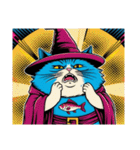 Cobalt Fluffy Wizard（個別スタンプ：26）