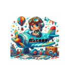 飛行機大好き少年（個別スタンプ：1）