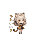 チーターだけどのんびりガール（個別スタンプ：15）