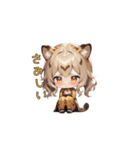 チーターだけどのんびりガール（個別スタンプ：19）