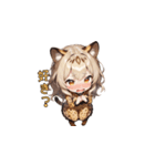 チーターだけどのんびりガール（個別スタンプ：22）