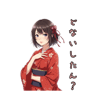 関西弁美少女スタンプ（個別スタンプ：15）
