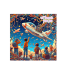 飛行機大好き少年2（個別スタンプ：7）