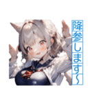 ゆるふわ猫ガールちゃん 海上自衛隊Ver（個別スタンプ：29）