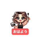 かわいいアイリストスタンプ（個別スタンプ：2）