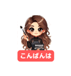 かわいいアイリストスタンプ（個別スタンプ：3）