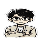 眼鏡男性_その①（個別スタンプ：3）