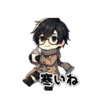 眼鏡男性_その①（個別スタンプ：30）