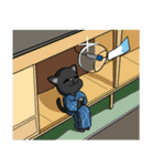 話したい黒猫（個別スタンプ：8）