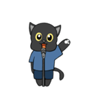 話したい黒猫（個別スタンプ：21）
