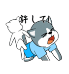 灰色の猫の沈思黙考（個別スタンプ：10）