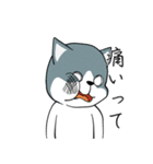 灰色の猫の沈思黙考（個別スタンプ：11）