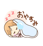 ☆元気で笑顔☆日常あいさつスタンプ（個別スタンプ：4）