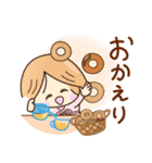 ☆元気で笑顔☆日常あいさつスタンプ（個別スタンプ：7）