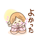 ☆元気で笑顔☆日常あいさつスタンプ（個別スタンプ：15）