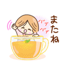 ☆元気で笑顔☆日常あいさつスタンプ（個別スタンプ：16）