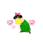 シロハラインコ、ニョオウインコ（個別スタンプ：4）