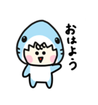毎日使える♪着ぐるみサメの日常（個別スタンプ：3）
