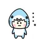 毎日使える♪着ぐるみサメの日常（個別スタンプ：18）