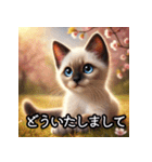 可愛い子猫×定番挨拶 使いやすさ◎（個別スタンプ：6）