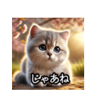 可愛い子猫×定番挨拶 使いやすさ◎（個別スタンプ：22）
