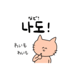 どうぶつ達の日常(韓国語ver.)（個別スタンプ：27）