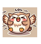 ブラブラのフクロウのスタンプ@SFW（個別スタンプ：9）