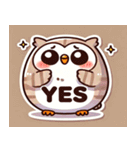 ブラブラのフクロウのスタンプ@SFW（個別スタンプ：19）