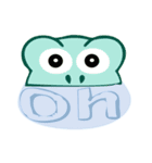池の中の蛙だわあ（個別スタンプ：9）