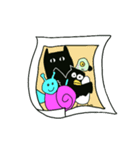 ネコ,トリ,カタツムリ,ムシ:memory ver（個別スタンプ：7）
