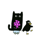 ネコ,トリ,カタツムリ,ムシ:memory ver（個別スタンプ：15）