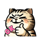 茶トラのオジ猫スタンプ（個別スタンプ：3）