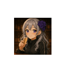 紫咲ルナ（個別スタンプ：8）