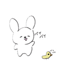 自由なうさぎ達（個別スタンプ：4）