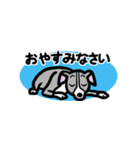 省スペースで使いやすいイタグレ達スタンプ（個別スタンプ：4）