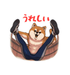 柴犬ジャージ（個別スタンプ：3）