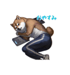 柴犬ジャージ（個別スタンプ：6）
