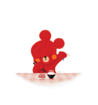verb bear（個別スタンプ：21）